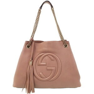 Gucci Soho Chain Tote pebbled leather Shoulder Bag